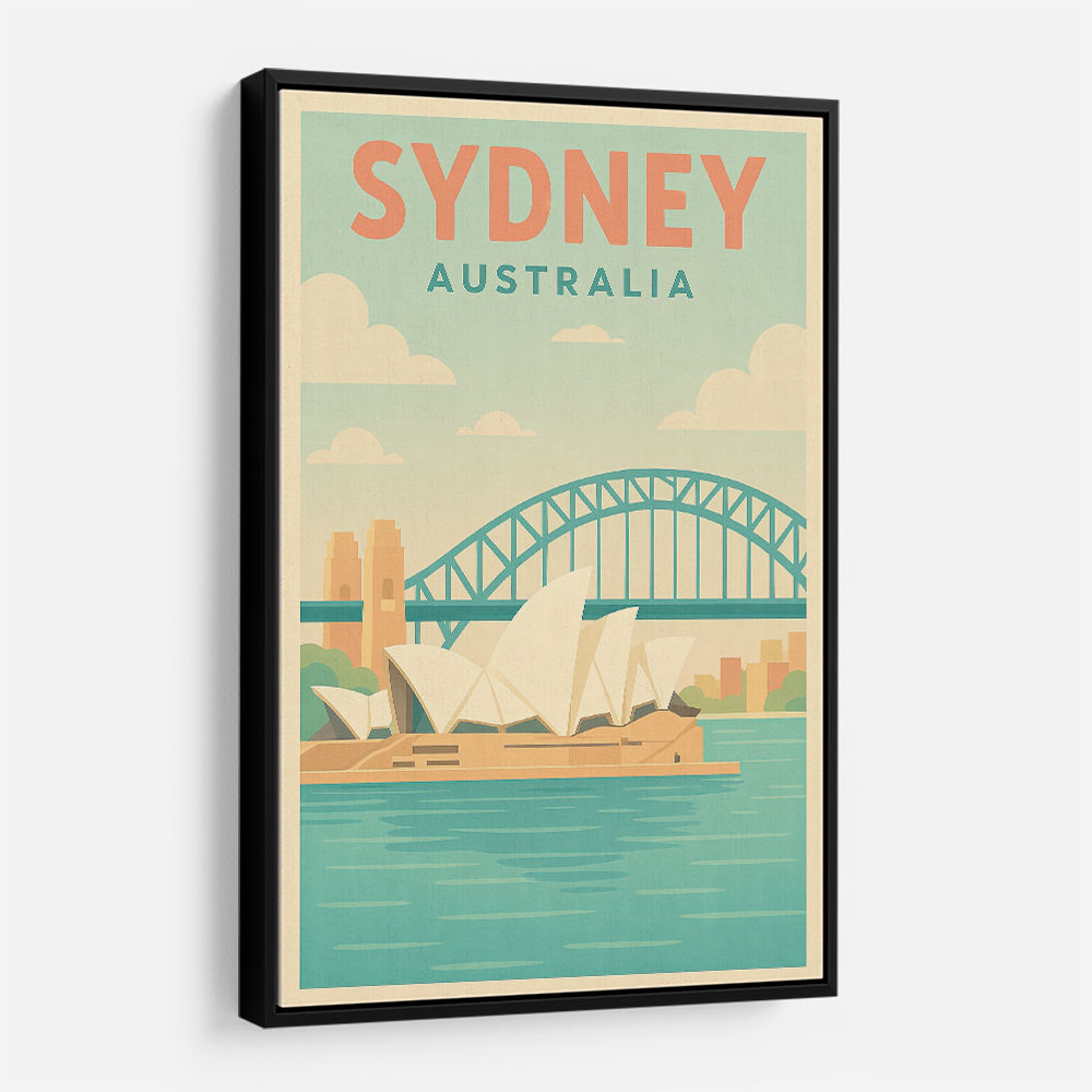 Sydney Travel Poster Wall Art