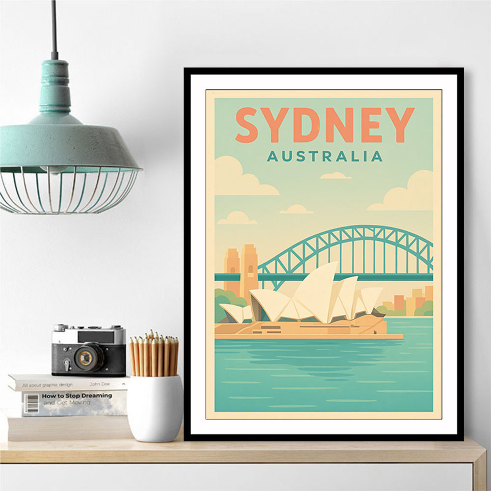 Sydney Travel Poster Wall Art