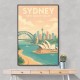 Sydney Travel Poster 5 Wall Art
