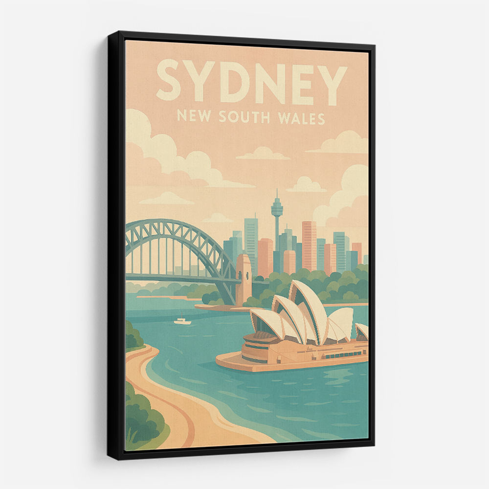 Sydney Travel Poster 5 Wall Art