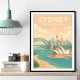 Sydney Travel Poster 5 Wall Art