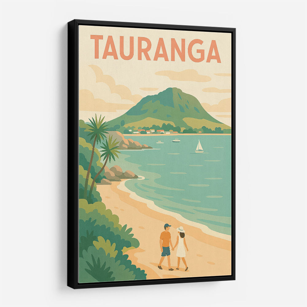 Tauranga Travel Poster 1 Wall Art