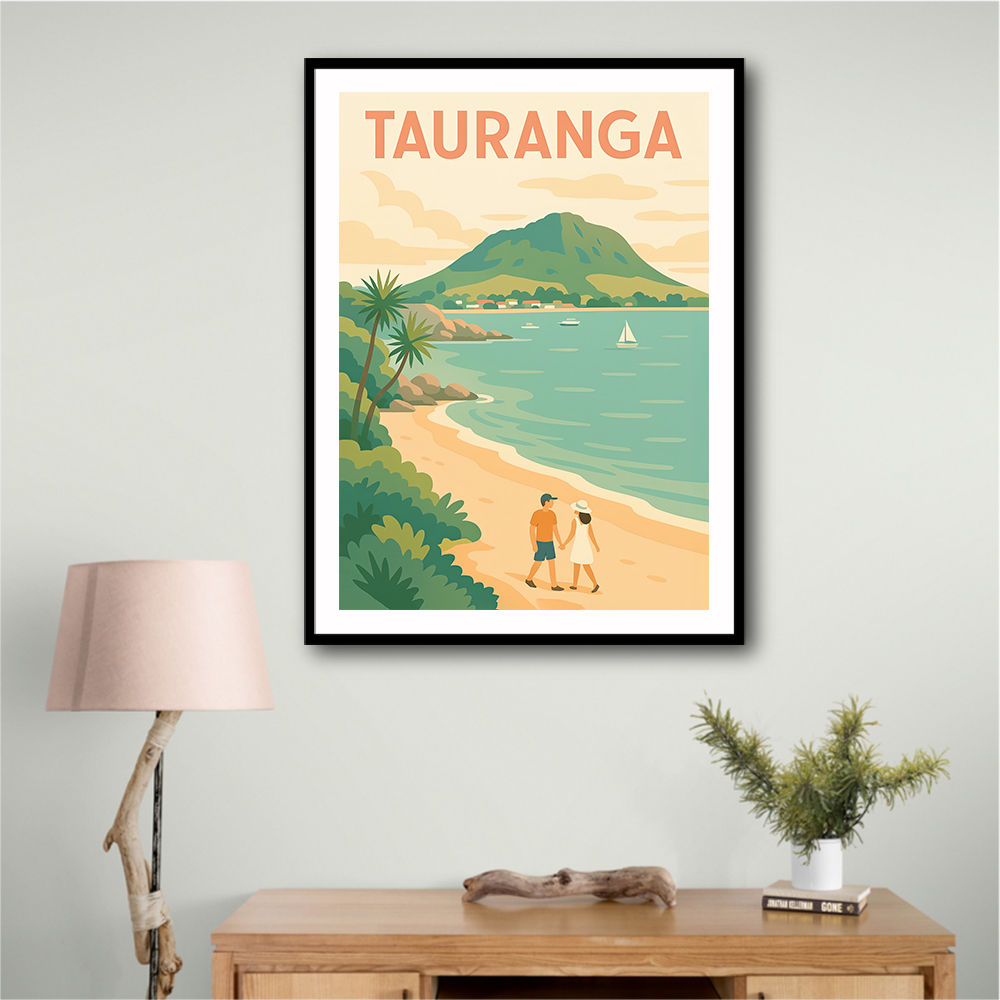 Tauranga Travel Poster 1 Wall Art