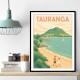 Tauranga Travel Poster 1 Wall Art