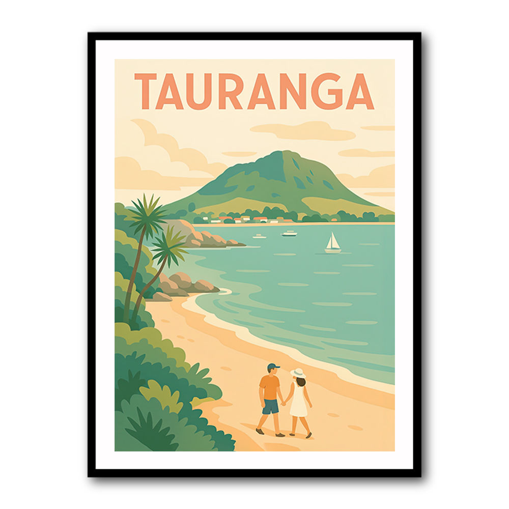 Tauranga Travel Poster 1 Wall Art