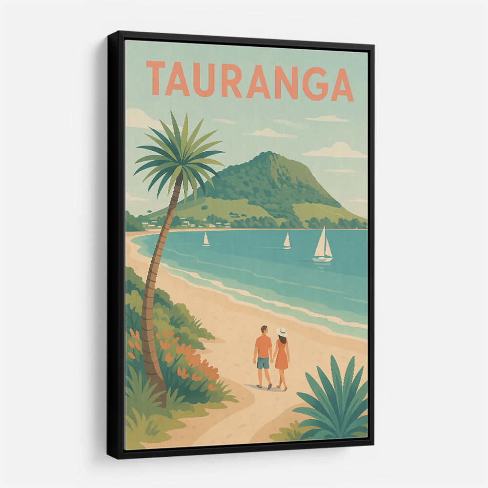 Tauranga Travel Poster Wall Art