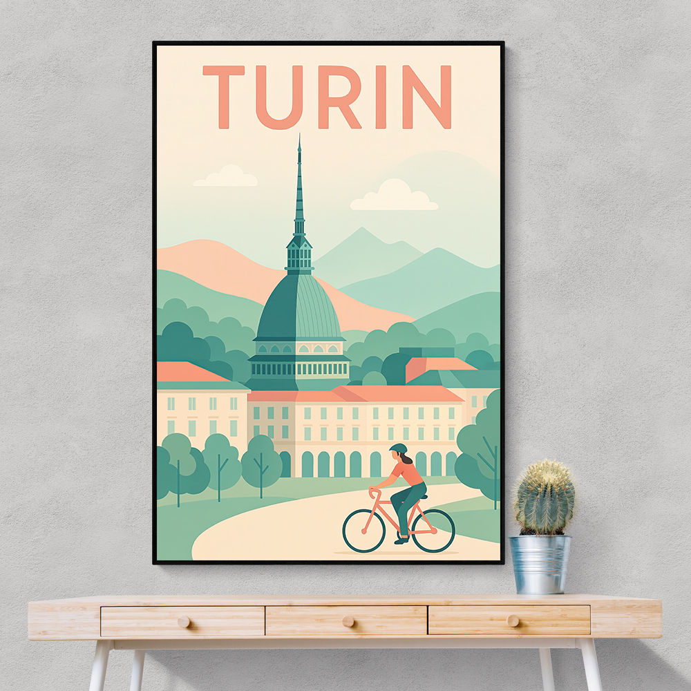 Turin Travel Poster 1 Wall Art