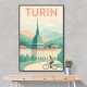 Turin Travel Poster 1 Wall Art