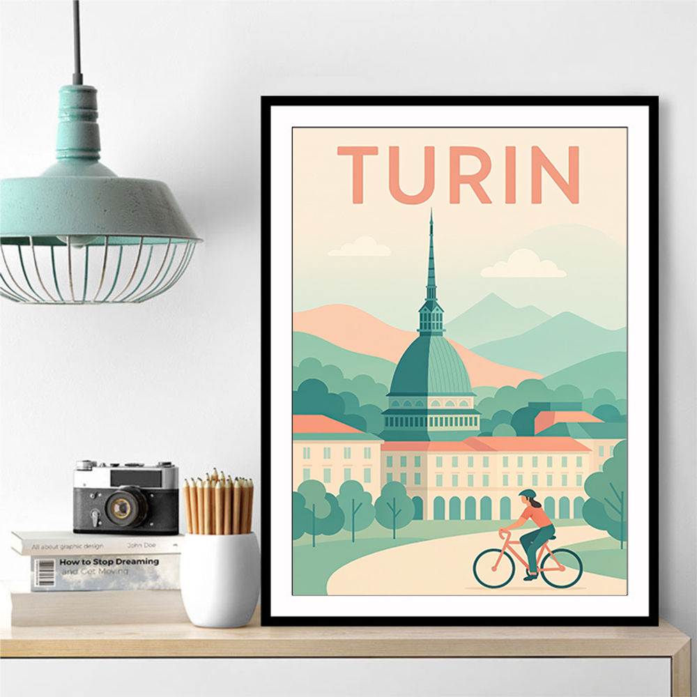 Turin Travel Poster 1 Wall Art