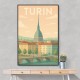 Turin Travel Poster Wall Art