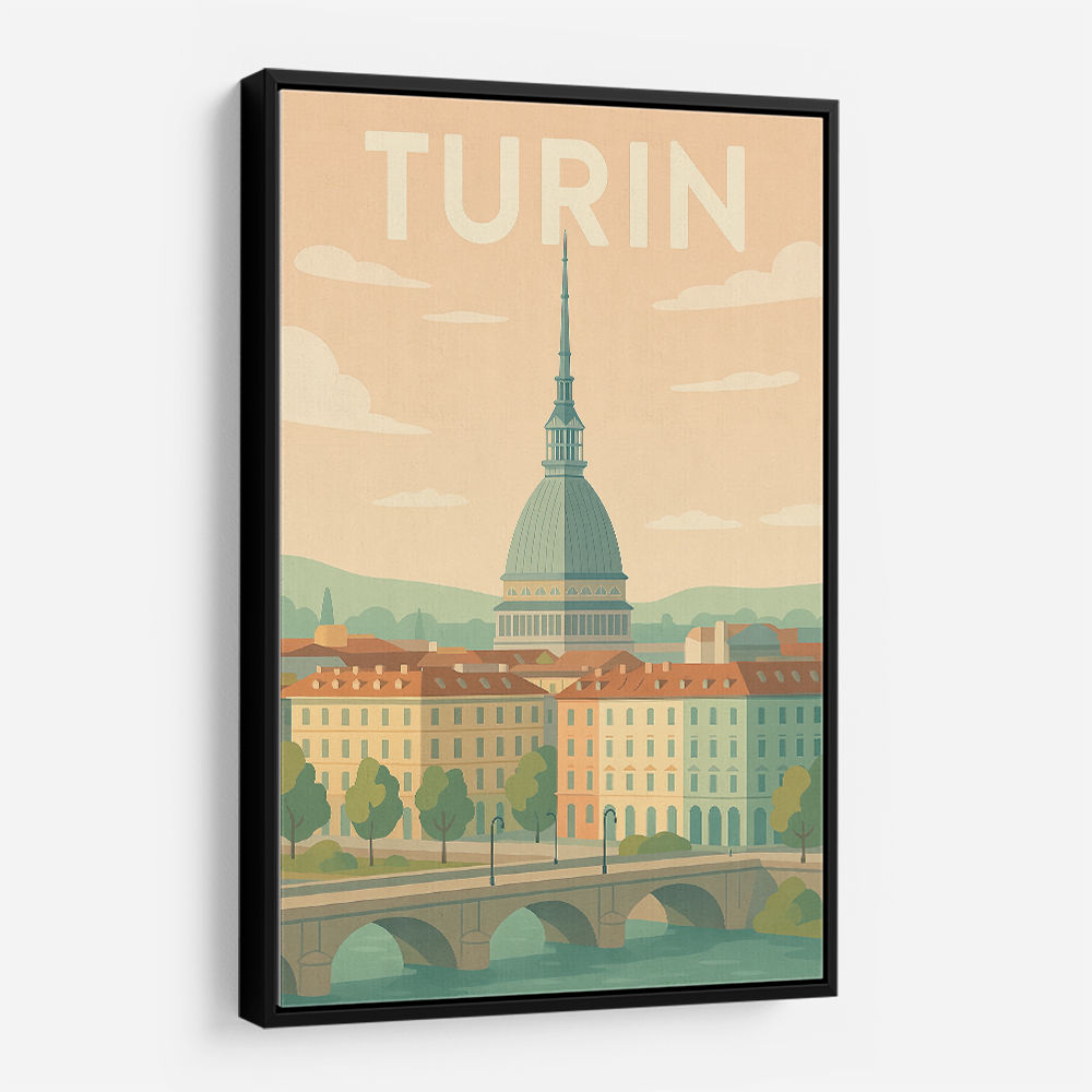 Turin Travel Poster Wall Art