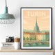 Turin Travel Poster Wall Art