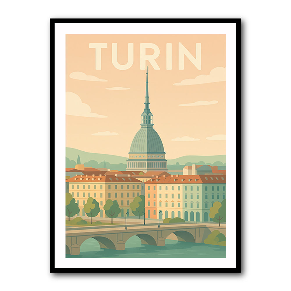Turin Travel Poster Wall Art