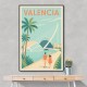 Valencia Travel Poster 1 Wall Art