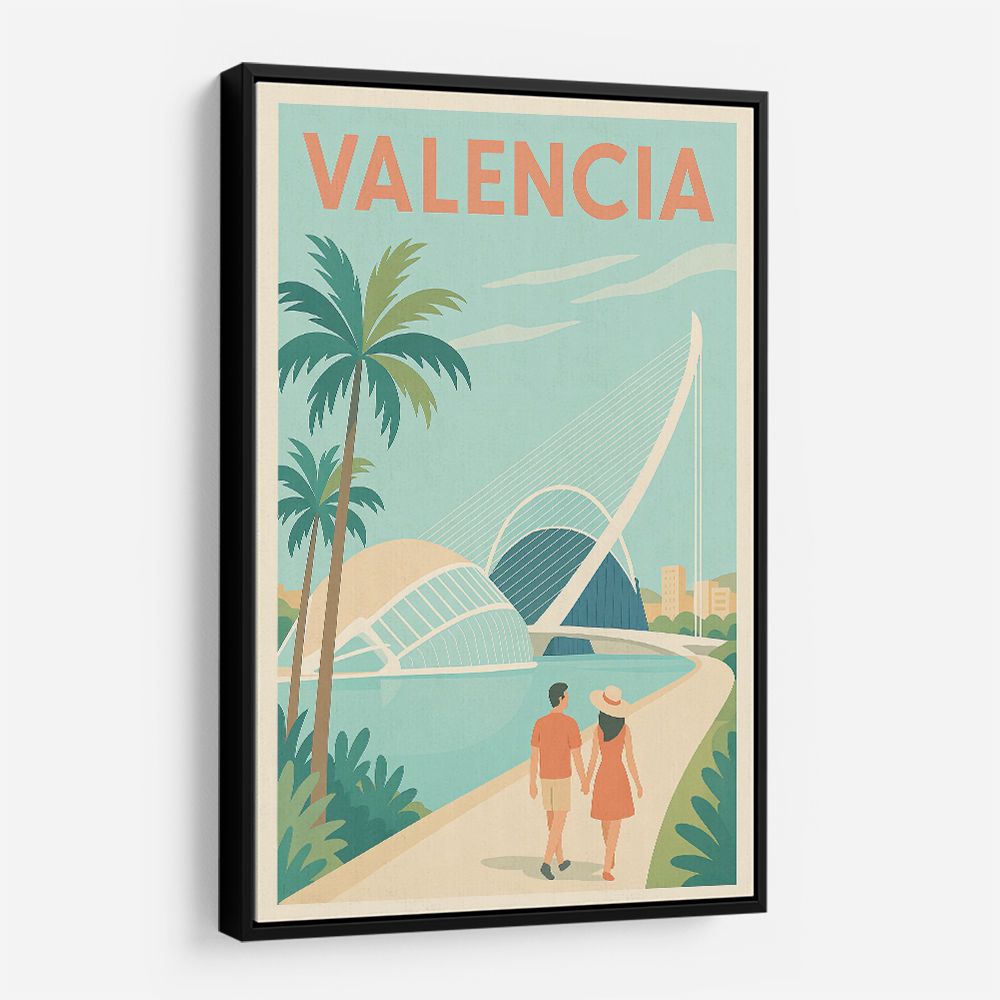 Valencia Travel Poster 1 Wall Art