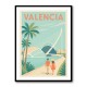 Valencia Travel Poster 1 Wall Art