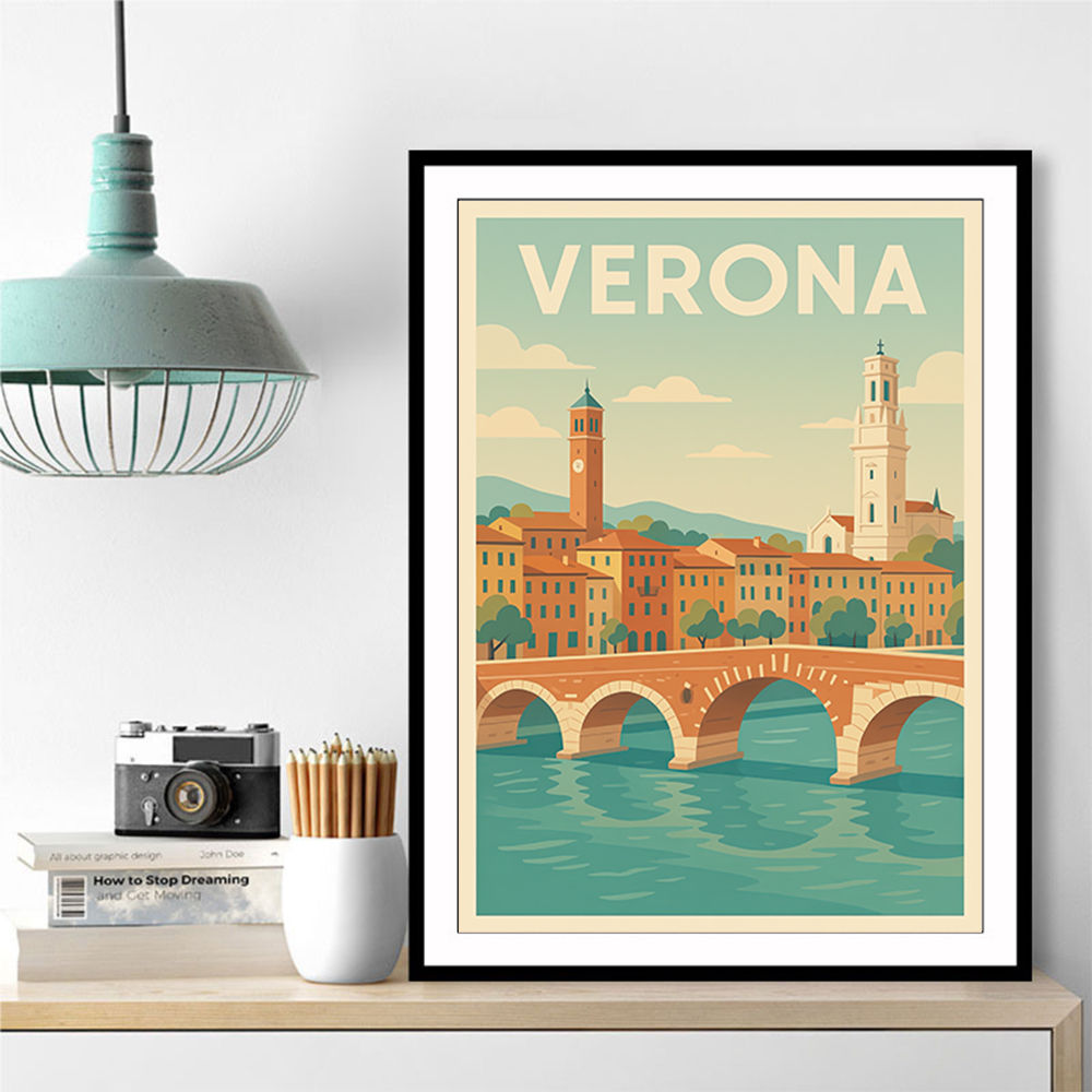 Verona Travel Poster Wall Art