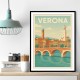 Verona Travel Poster Wall Art