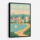 Wellington Modern Travel Poster Wall Art