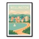 Wellington Modern Travel Poster Wall Art