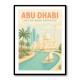 Abu Dhabi Travel Poster Wall Art