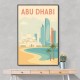 Abu Dhabi Travel Poster1 Wall Art