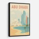 Abu Dhabi Travel Poster1 Wall Art