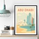 Abu Dhabi Travel Poster1 Wall Art