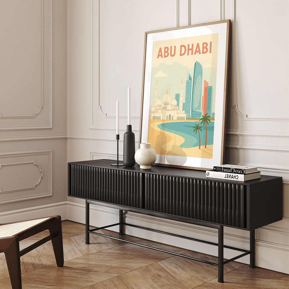 Abu Dhabi Travel Poster1 Wall Art