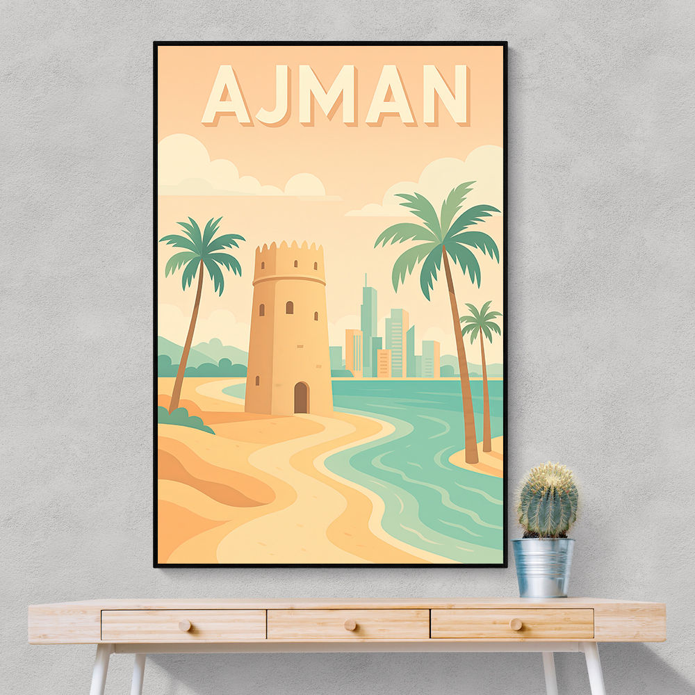 Ajman Travel Poster 1 Wall Art