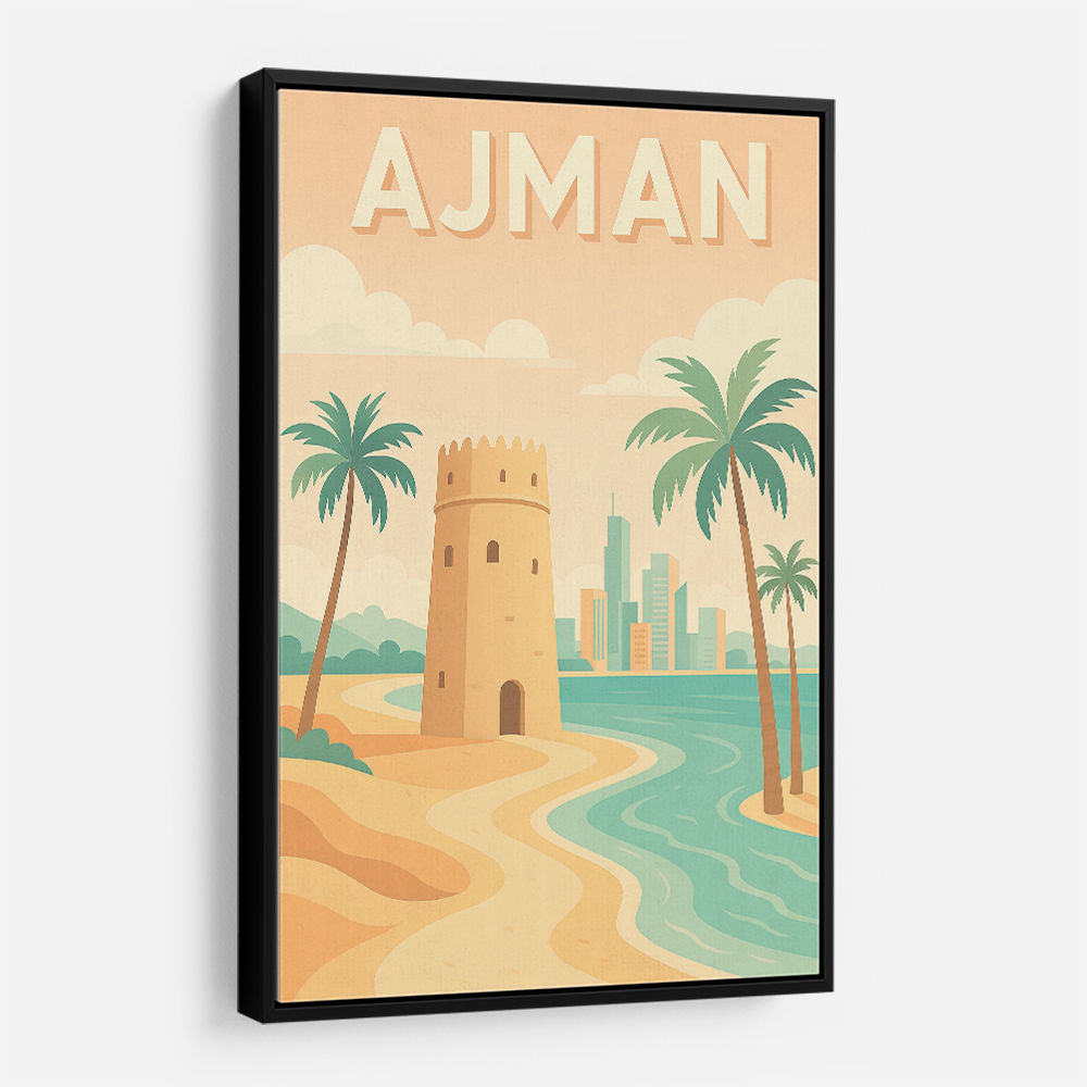 Ajman Travel Poster 1 Wall Art