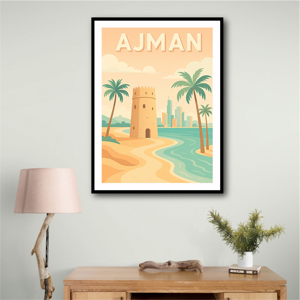 Ajman Travel Poster 1 Wall Art