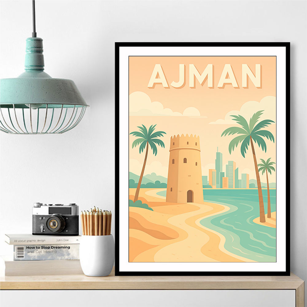 Ajman Travel Poster 1 Wall Art