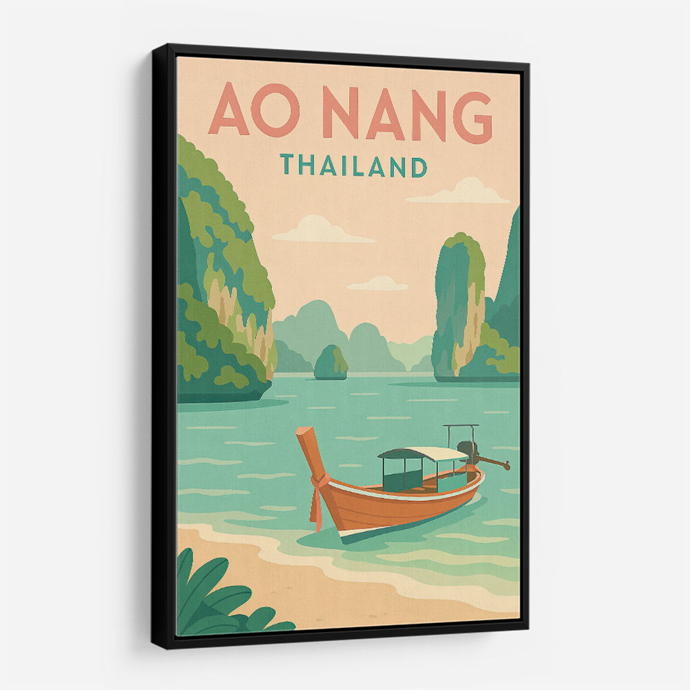 Ao Nang Travel Poster 1 Wall Art