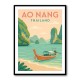 Ao Nang Travel Poster 1 Wall Art