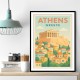 Athens Greece Travel Poster 1 Wall Art