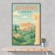 Athens Greece Travel Poster Wall Art