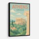 Athens Greece Travel Poster Wall Art