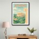 Athens Greece Travel Poster Wall Art