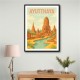 Ayutthaya Thailand Travel Poster Wall Art