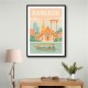 Bangkok Travel Poster 1 Wall Art