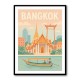 Bangkok Travel Poster 1 Wall Art
