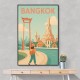 Bangkok Travel Poster Wall Art