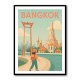 Bangkok Travel Poster Wall Art