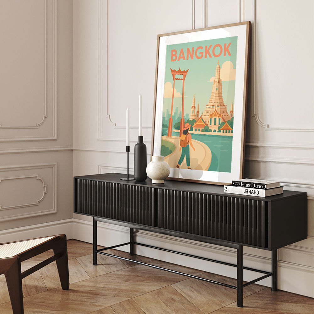 Bangkok Travel Poster Wall Art