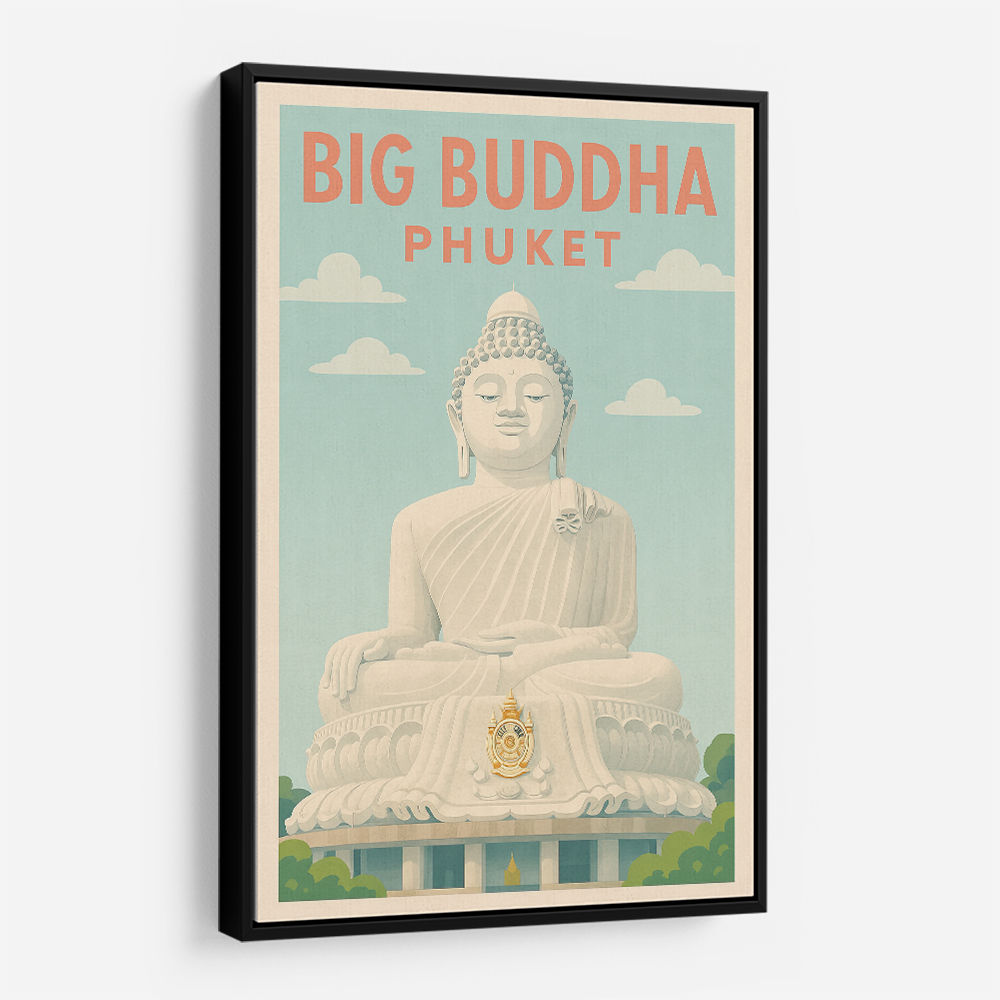 Big Buddha Phuket Thailand Travel Poster Wall Art