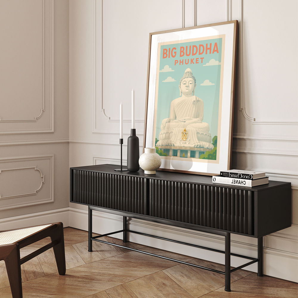 Big Buddha Phuket Thailand Travel Poster Wall Art