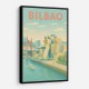 Bilbao Travel Poster Wall Art