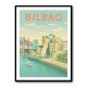 Bilbao Travel Poster Wall Art