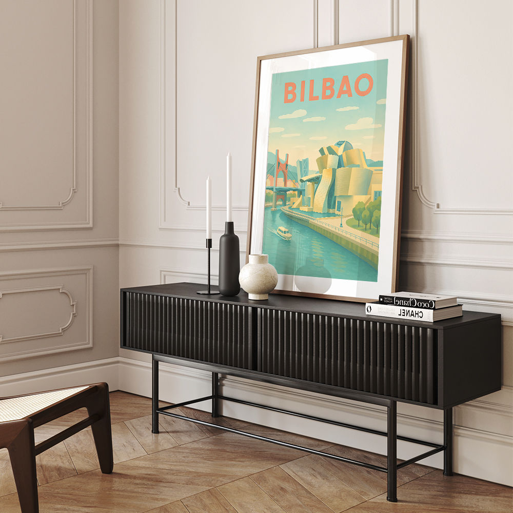 Bilbao Travel Poster Wall Art